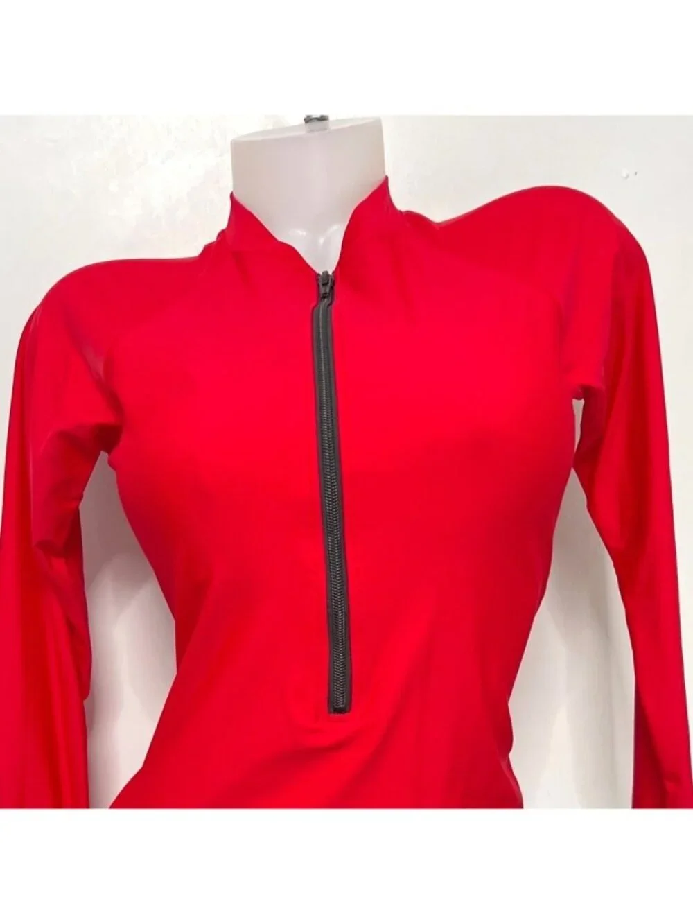 Relleciga Womens One Piece Swimsuit Long Sleeve Rash Guard UV Protection Size L